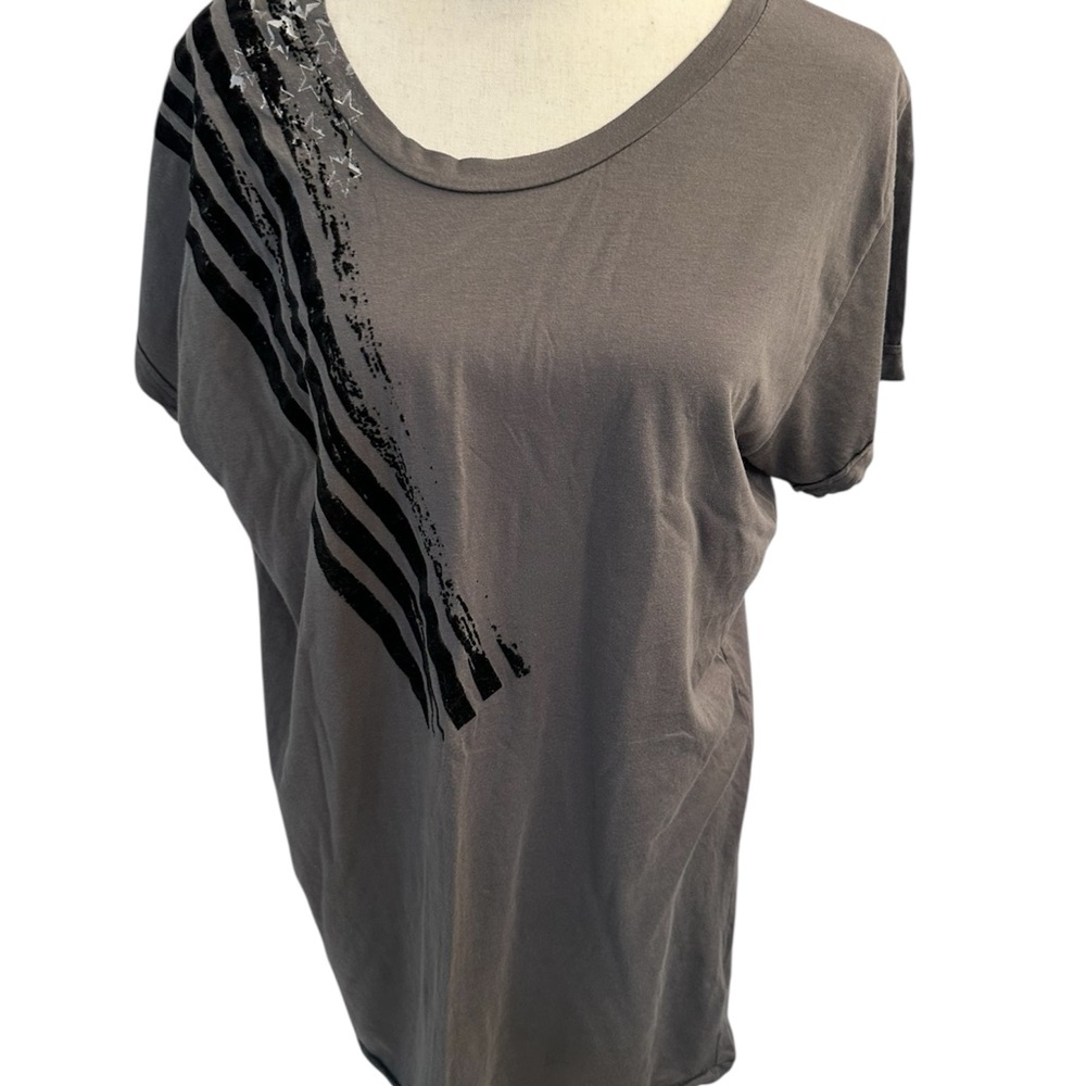 Gray Star-Patterned Women's dress / top 29in length